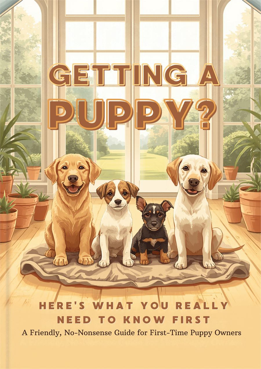 Front cover of the Getting a Puppy? guide